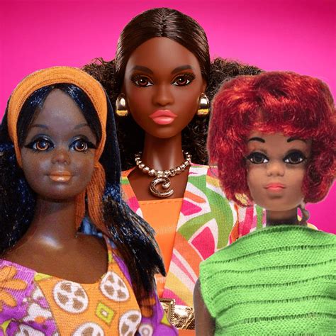 barbie's friend with black hair|first black barbie doll 1968.